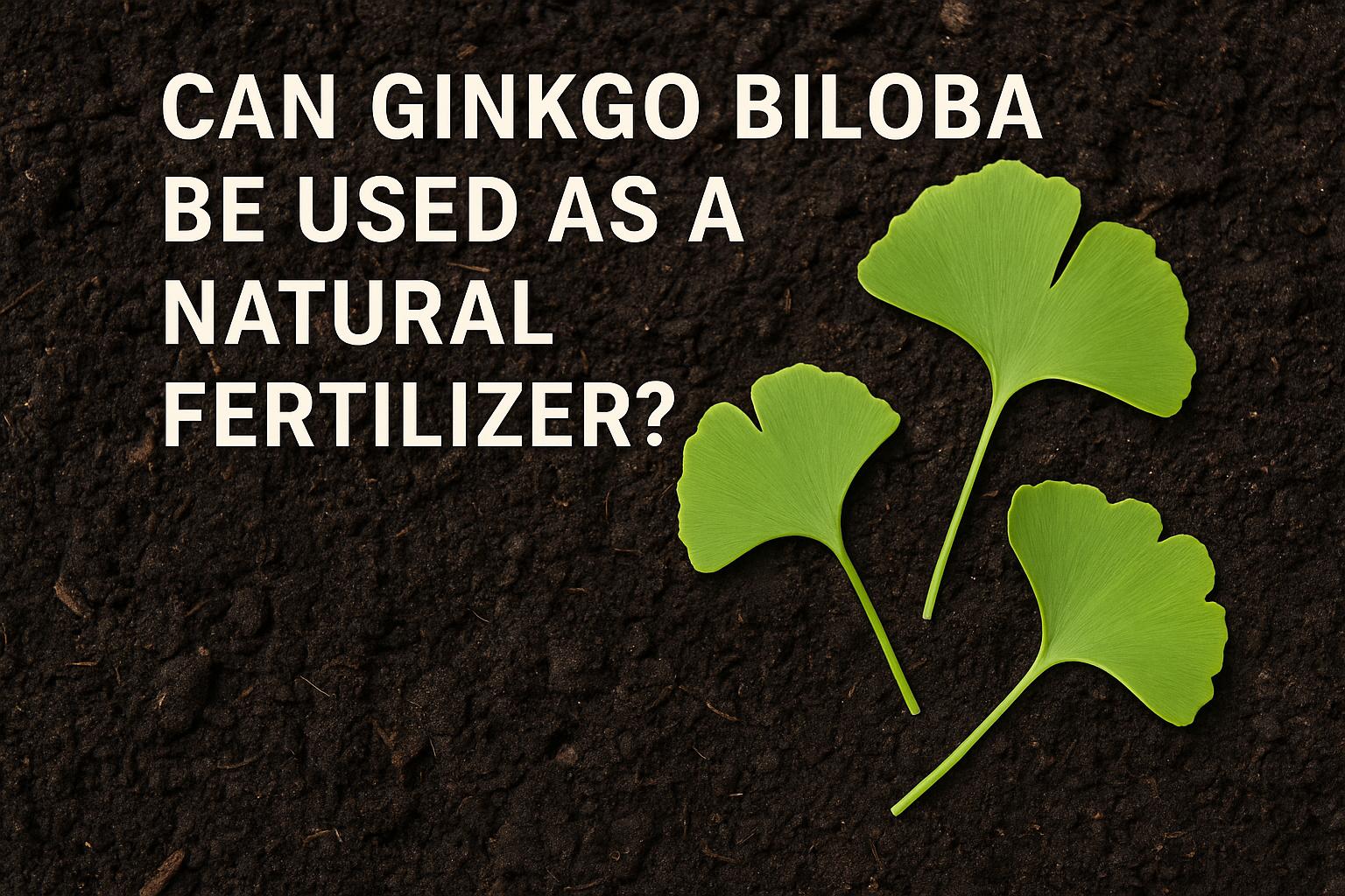 Can Ginkgo biloba Be Used as a Natural Fertilizer?