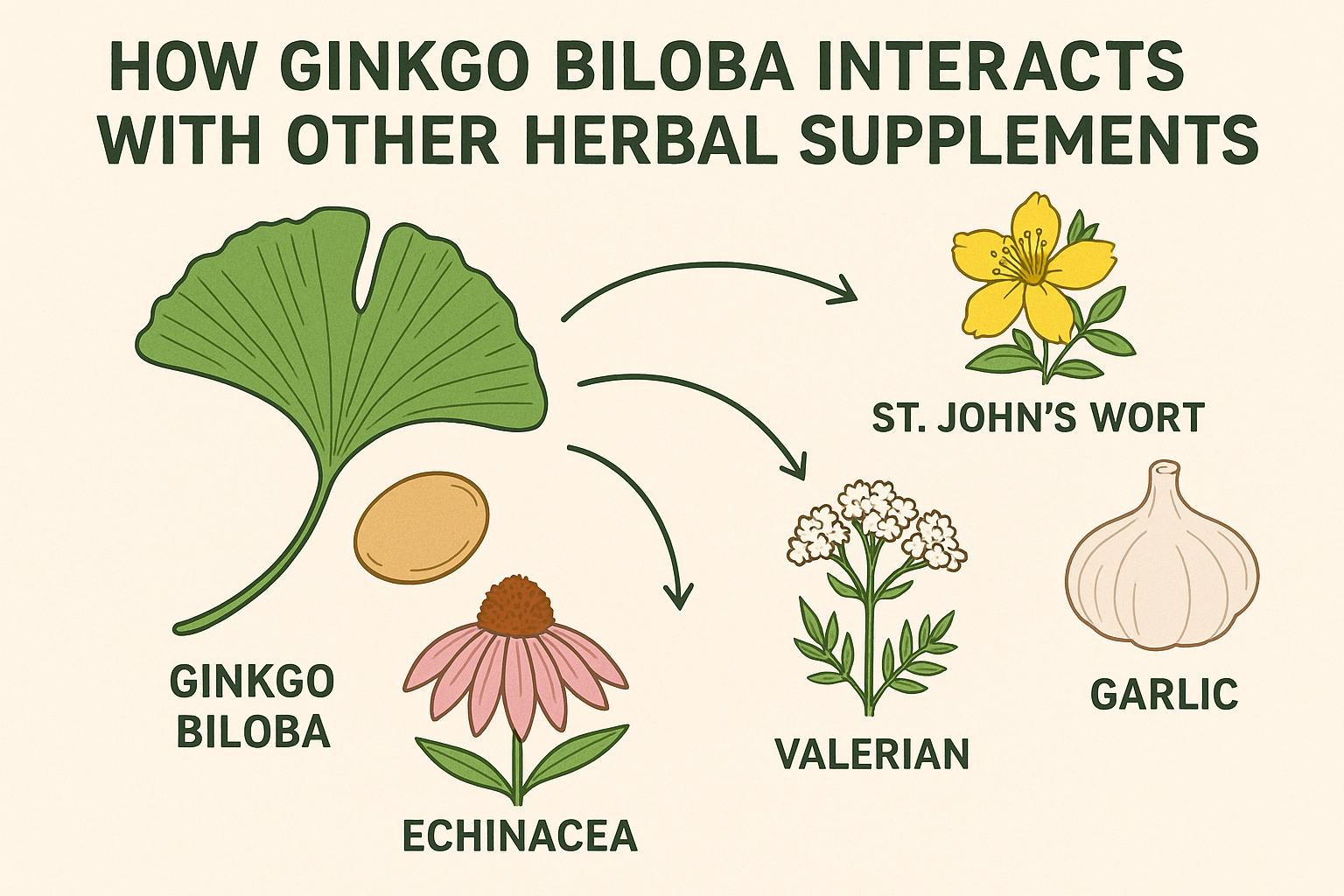 How Ginkgo biloba Interacts with Other Herbal Supplements