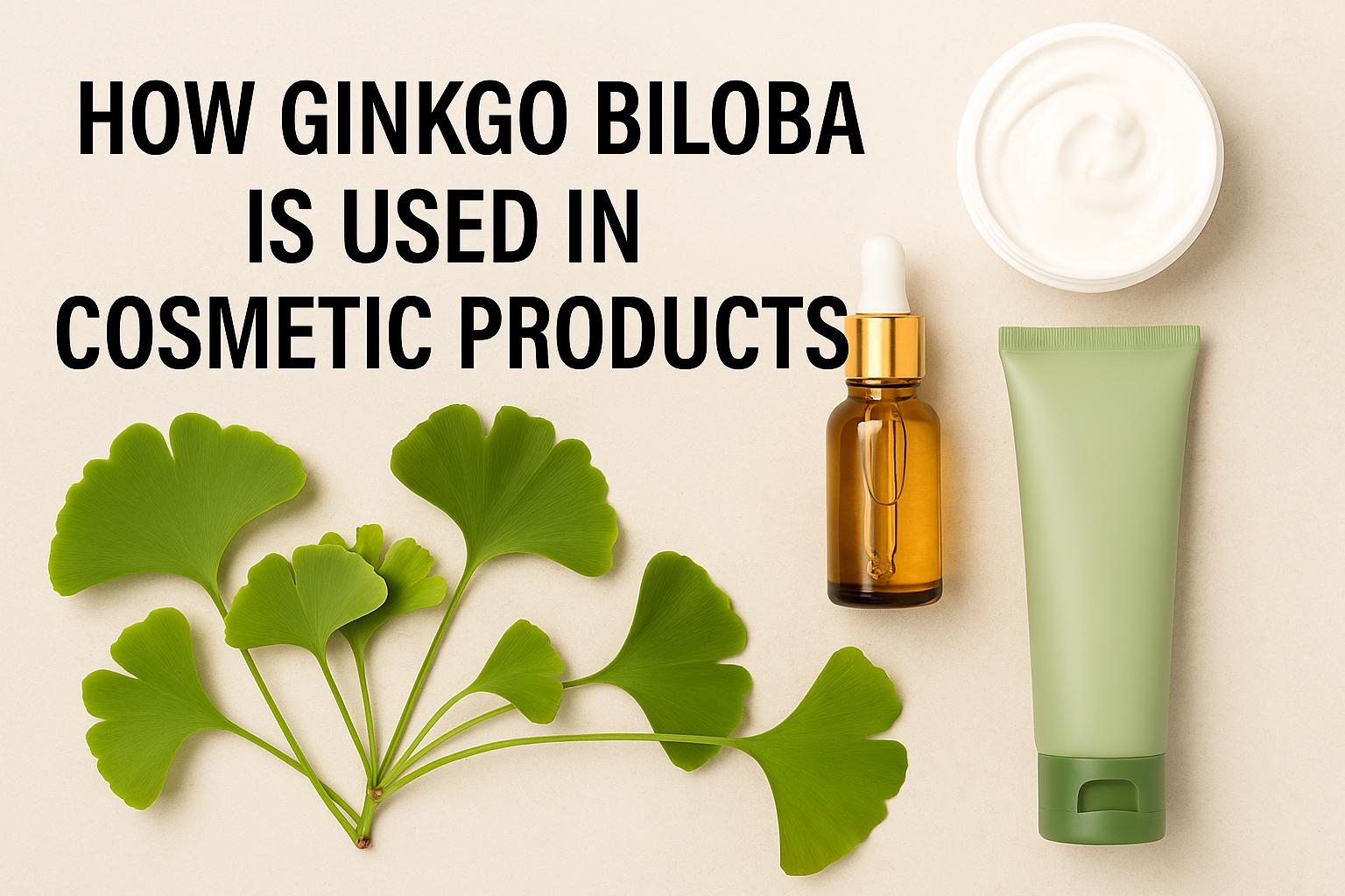 How Ginkgo biloba Is Used in Cosmetic Products