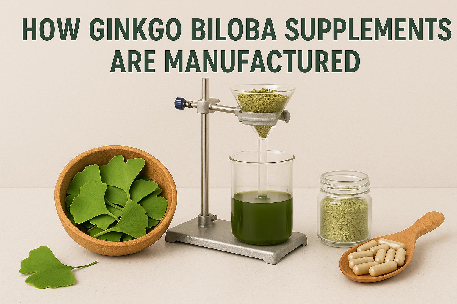 How Ginkgo biloba Supplements Are Manufactured
