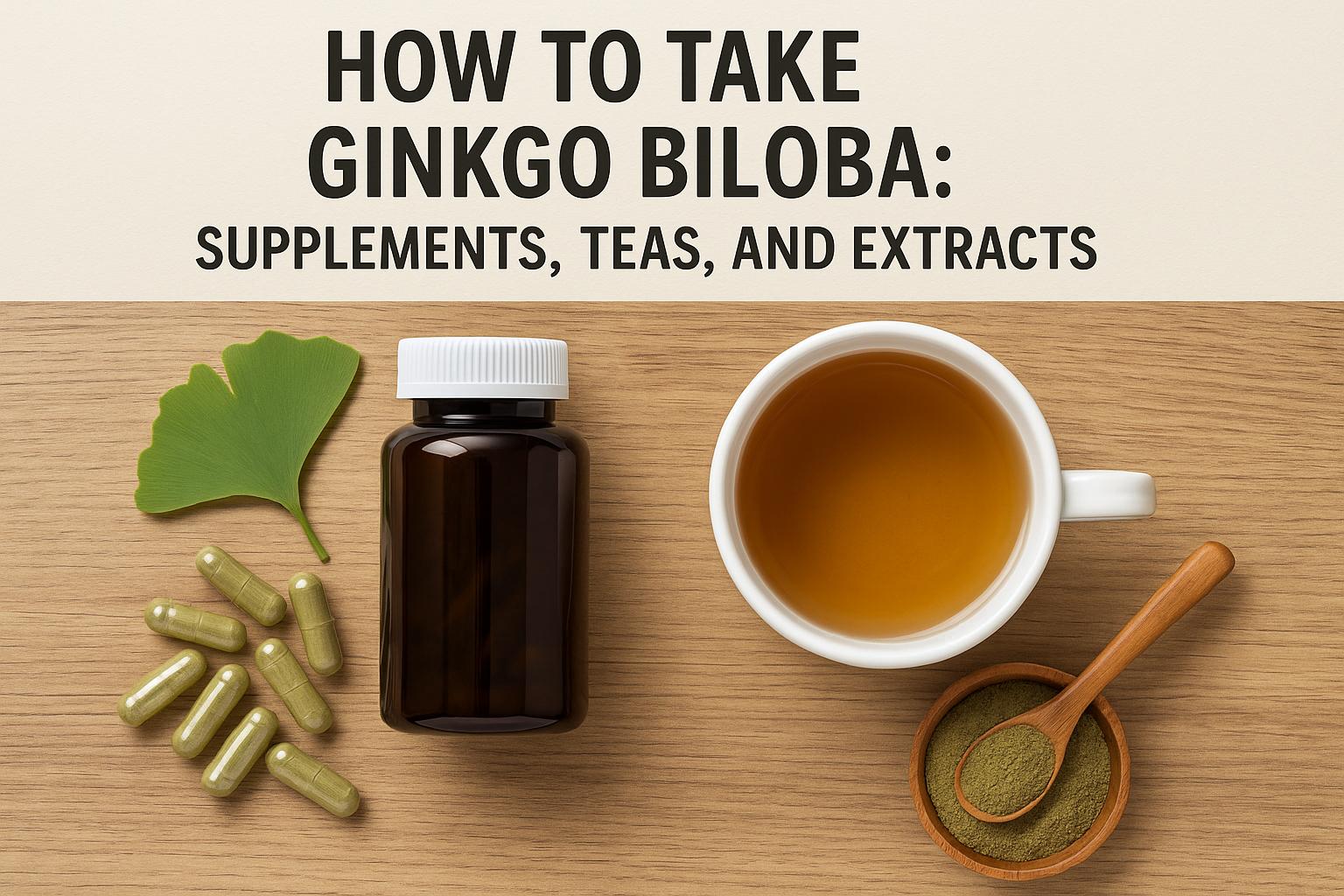 How to Take Ginkgo biloba: Supplements, Teas, and Extracts