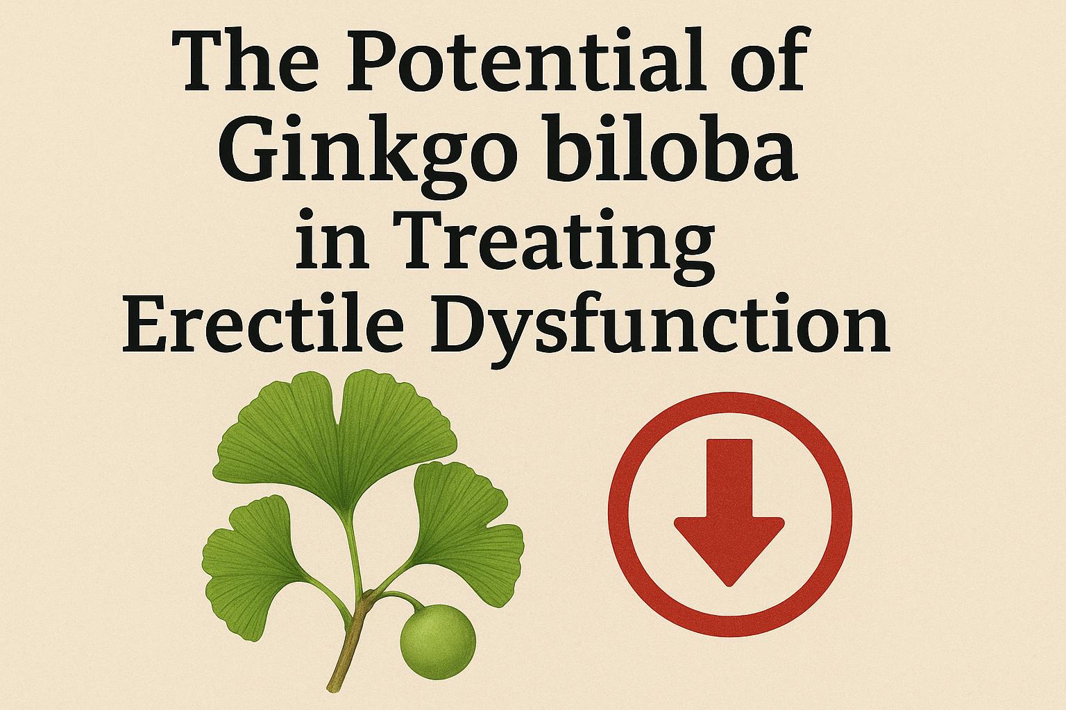 The Potential of Ginkgo biloba in Treating Erectile Dysfunction