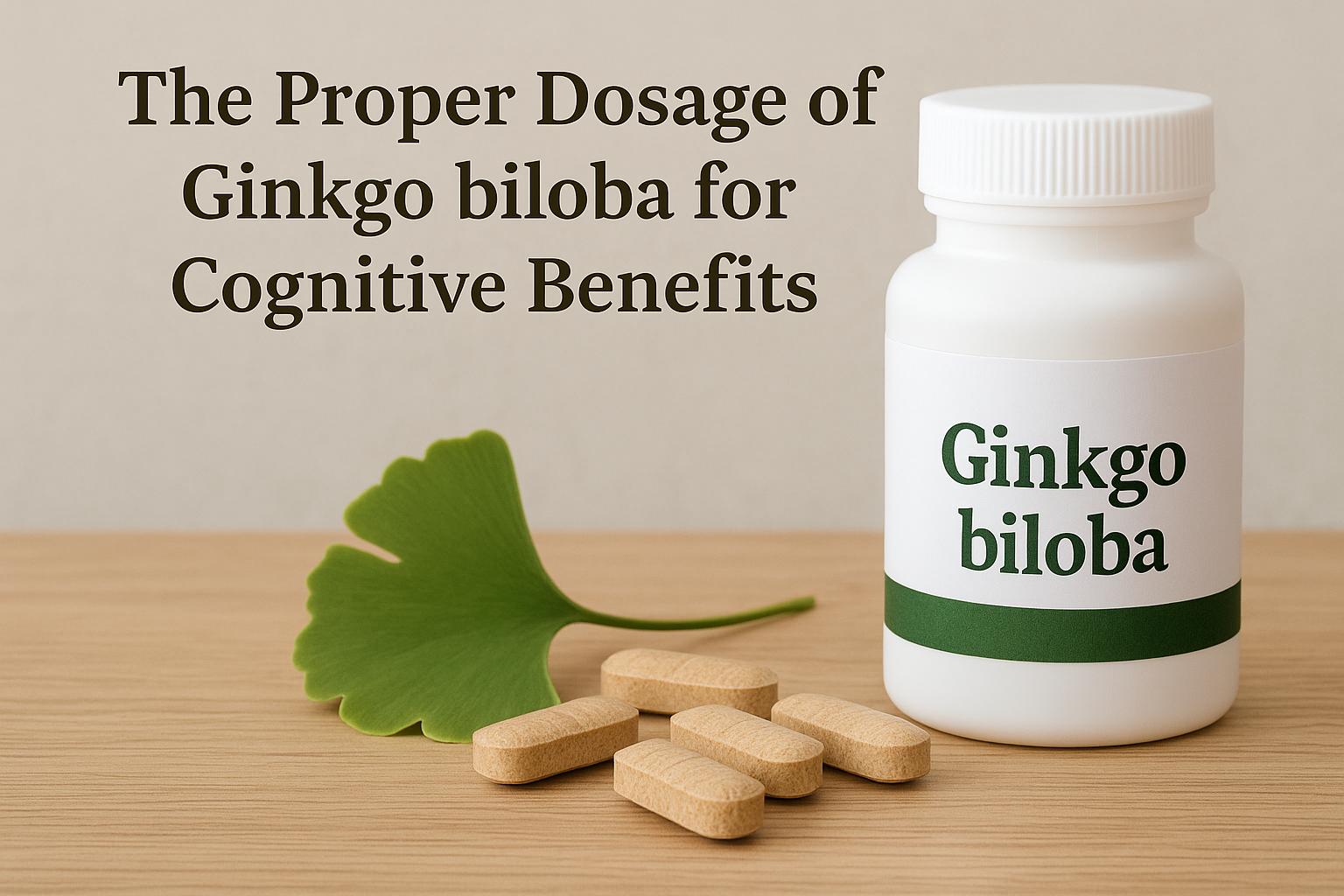 The Proper Dosage of Ginkgo biloba for Cognitive Benefits